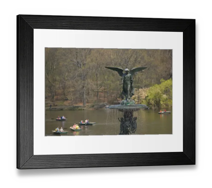 Framed Print : USA-New York-New York City-Manhattan: Central Park-Bethesda Terrace-Lake & Bethesda Framed Print : USA-New York-New York City-Manhattan: Central Park-Bethesda Terrace-Lake & Bethesda