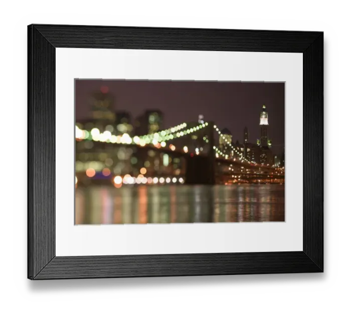 Framed Print : USA-New York-New York City-Manhattan: Brooklyn Bridge & Lower Manhattan / Evening Framed Print : USA-New York-New York City-Manhattan: Brooklyn Bridge & Lower Manhattan / Evening