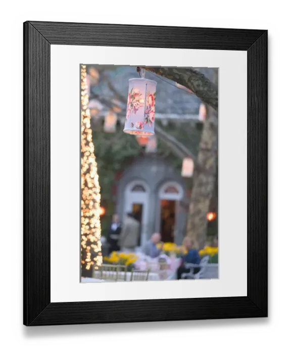 Framed Print : USA-New York-New York City-Manhattan: Central Park-The Tavern on the Green Restaurant-Lanterns