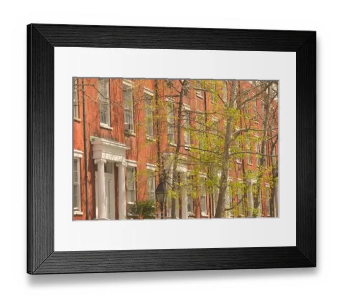 Framed Print : USA-New York-New York City-Manhattan: Greenwich Village-Washington Square North Brownstones Framed Print : USA-New York-New York City-Manhattan: Greenwich Village-Washington Square North Brownstones