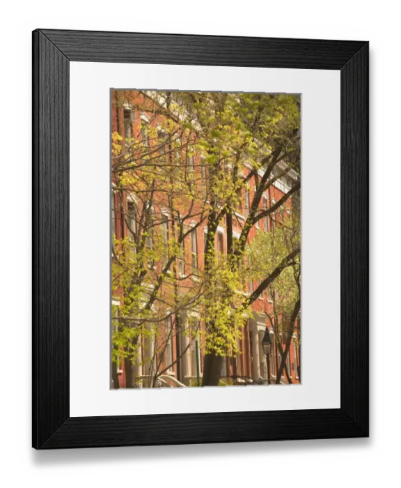 Framed Print : USA-New York-New York City-Manhattan: Greenwich Village-Washington Square North Brownstones Framed Print : USA-New York-New York City-Manhattan: Greenwich Village-Washington Square North Brownstones