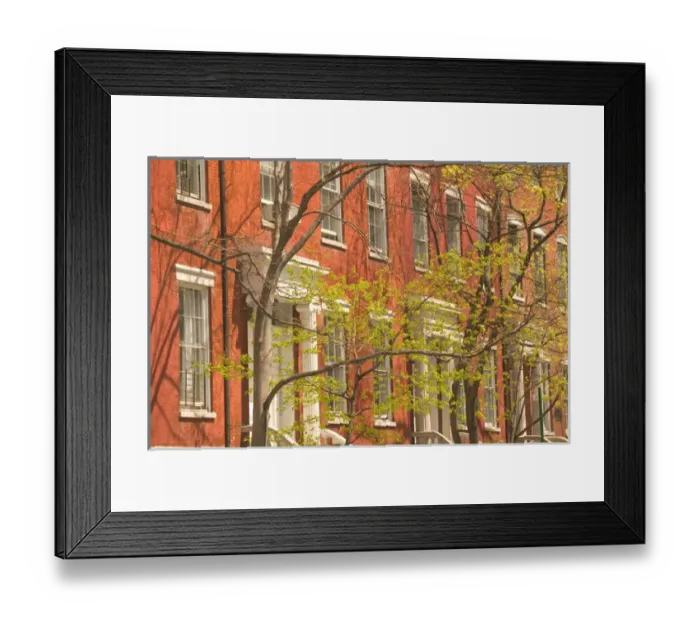 Framed Print : USA-New York-New York City-Manhattan: Greenwich Village-Washington Square North Brownstones Framed Print : USA-New York-New York City-Manhattan: Greenwich Village-Washington Square North Brownstones