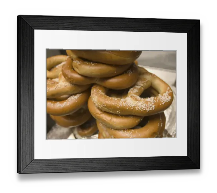 Framed Print : USA-New York-New York City-Manhattan: New York Pretzels