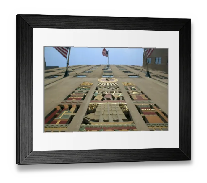 Framed Print : USA-New York-New York City-Manhattan: Rockerfeller Center-Art Deco Building Details Framed Print : USA-New York-New York City-Manhattan: Rockerfeller Center-Art Deco Building Details