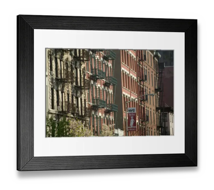 Framed Print : USA-New York-New York City-Manhattan: Soho-Fire Escapes on West Broadway Framed Print : USA-New York-New York City-Manhattan: Soho-Fire Escapes on West Broadway