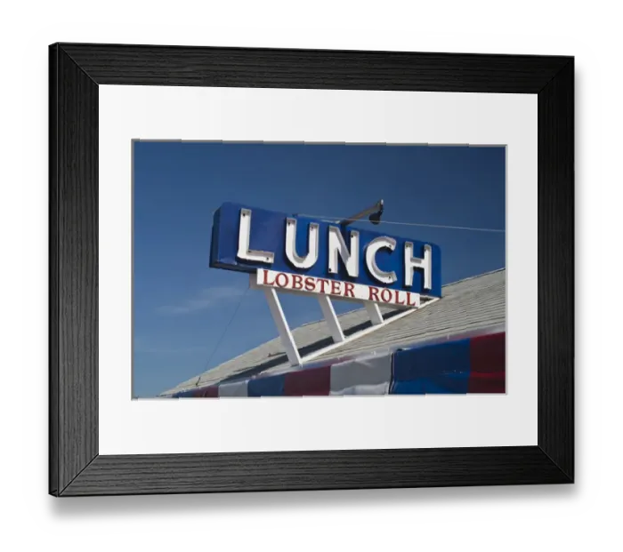 Framed Print : USA, New York, East Hampton. Sign for the Lobster Roll restaurant in Amagansett Framed Print : USA, New York, East Hampton. Sign for the Lobster Roll restaurant in Amagansett
