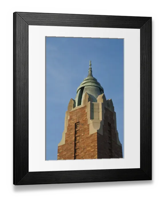 Framed Print : USA, New York, Jones Beach State Park. Art deco buildings of state park opened by Robert Moses