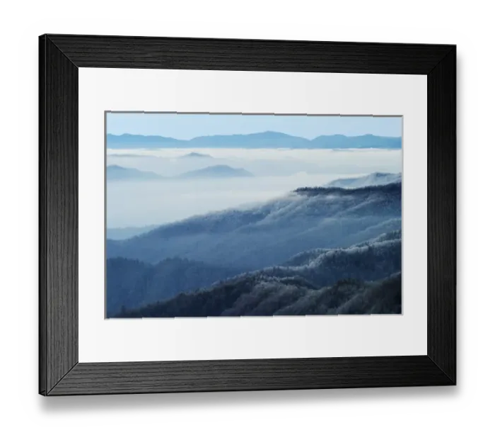 Framed Print : Winter view of Thomas Divide, Great Smoky Mountains National Park, NC Framed Print : Winter view of Thomas Divide, Great Smoky Mountains National Park, NC