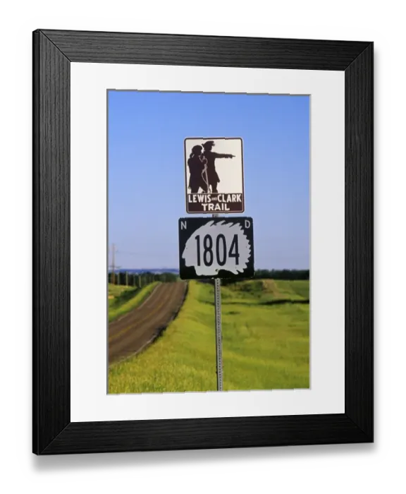 Framed Print : Lewis & Clark Trail in North Dakota Framed Print : Lewis & Clark Trail in North Dakota