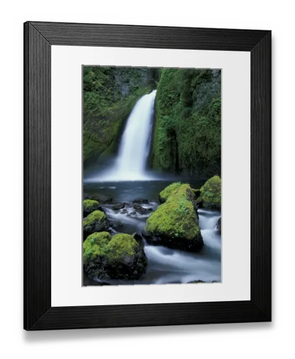 Framed Print : N. A. USA, Oregon, Columbia River Gorge National Scenic Area Wahclella Falls Framed Print : N. A. USA, Oregon, Columbia River Gorge National Scenic Area Wahclella Falls