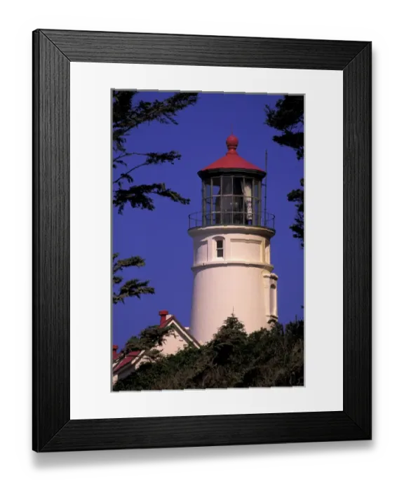 Framed Print : N. A. USA, Oregon, Florence Heceta Head Lighthouse
