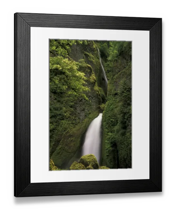 Framed Print : N. A. USA, Oregon, Columbia River Gorge National Scenic Area Wahclella Falls Framed Print : N. A. USA, Oregon, Columbia River Gorge National Scenic Area Wahclella Falls
