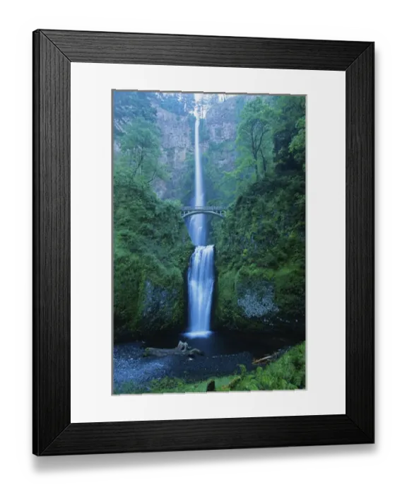 Framed Print : Multnomah Falls, Columbia River Gorge National Scenic Area, OR Multnomah Falls