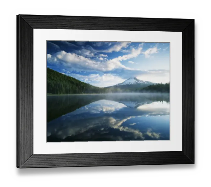 Framed Print : USA, Oregon, Mount Hood National Forest, Mount Hood Wilderness Area, View of Mount Hood