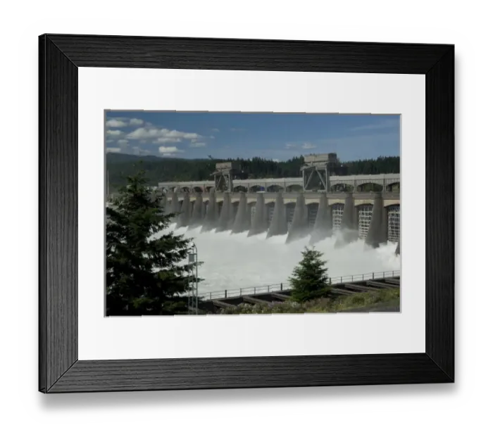 Framed Print : US: Oregon, Columbia River Basin, Columbia Gorge, Bonneville Dam Framed Print : US: Oregon, Columbia River Basin, Columbia Gorge, Bonneville Dam