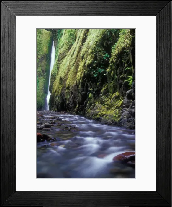 Framed Print : Oneonta Falls is just visible around the corner in Oneonta Gorge, Columbia River Framed Print : Oneonta Falls is just visible around the corner in Oneonta Gorge, Columbia River