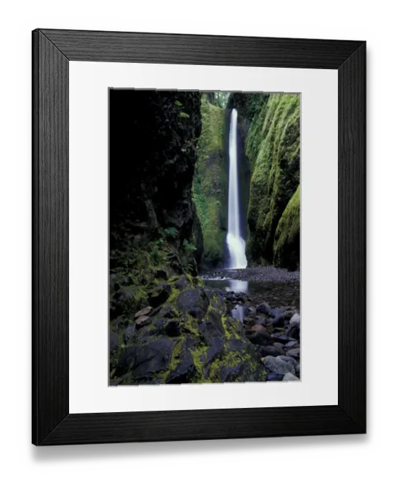 Framed Print : North America, USA, OR, Columbia River Gorge National Scenic Area, Oneonta Falls