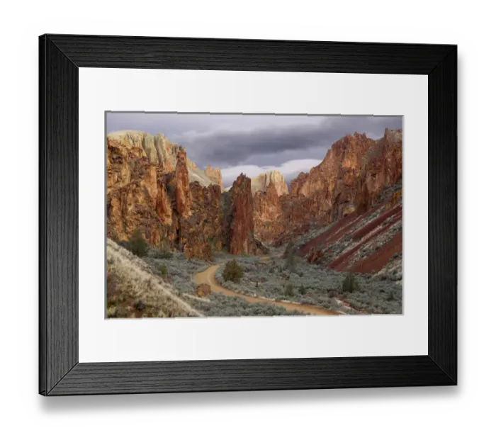 Framed Print : USA, Oregon. View of Leslie Gulch. Credit as: Don Paulson / Jaynes Gallery / DanitaDelimont Framed Print : USA, Oregon. View of Leslie Gulch. Credit as: Don Paulson / Jaynes Gallery / DanitaDelimont