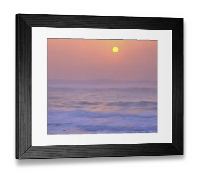 Framed Print : USA, Oregon. Sun setting over the Pacific Ocean. Credit as: Steve Terrill / Jaynes Framed Print : USA, Oregon. Sun setting over the Pacific Ocean. Credit as: Steve Terrill / Jaynes
