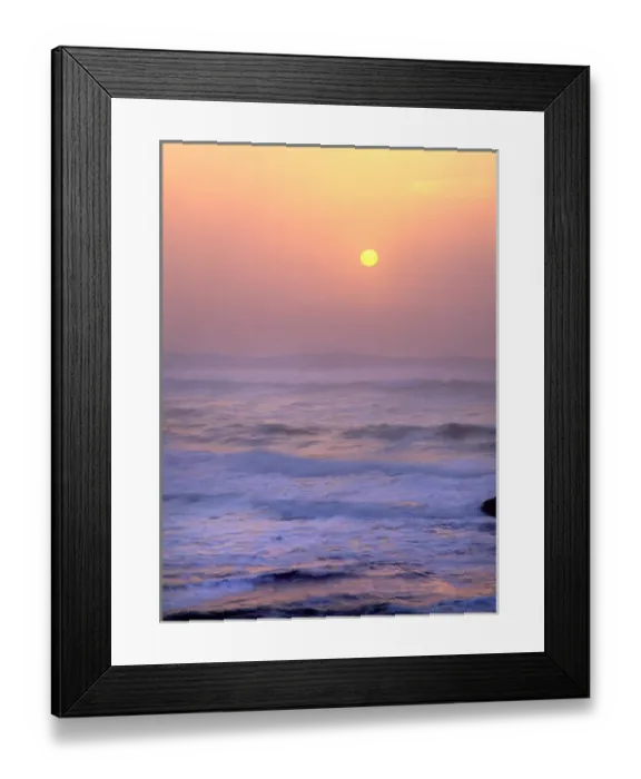 Framed Print : USA, Oregon. Sun setting over the Pacific Ocean. Credit as: Steve Terrill / Jaynes Framed Print : USA, Oregon. Sun setting over the Pacific Ocean. Credit as: Steve Terrill / Jaynes