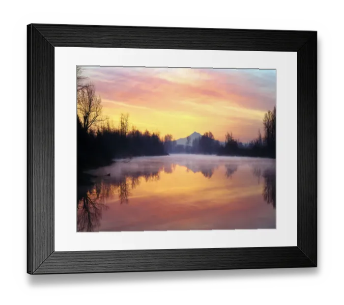 Framed Print : USA, Oregon. Clouds above Mt. Hood reflect in the Whitaker Pond at sunrise. Jaynes Framed Print : USA, Oregon. Clouds above Mt. Hood reflect in the Whitaker Pond at sunrise. Jaynes