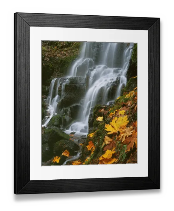 Framed Print : USA, Oregon, Fairy Falls, Columbia River Gorge National Scenic Area