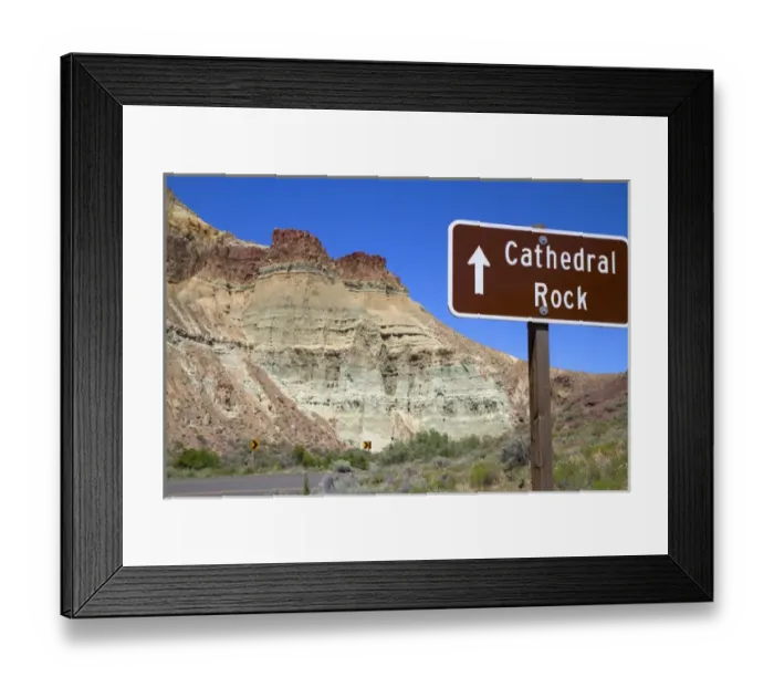 Framed Print : Cathedral Rock at the John Day Fossil Beds National Monument in Eastern Oregon, USA Framed Print : Cathedral Rock at the John Day Fossil Beds National Monument in Eastern Oregon, USA