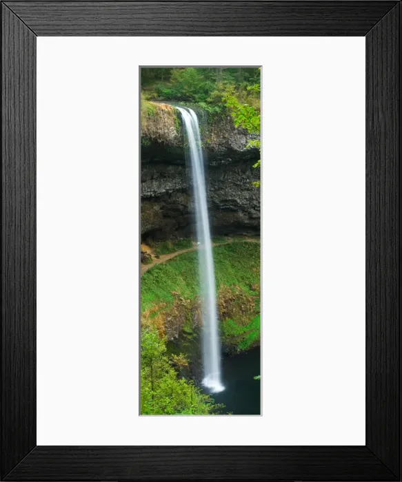 Framed Print : Silver Falls State Park east of Salem Oregon and south Falls in Sprintime Framed Print : Silver Falls State Park east of Salem Oregon and south Falls in Sprintime