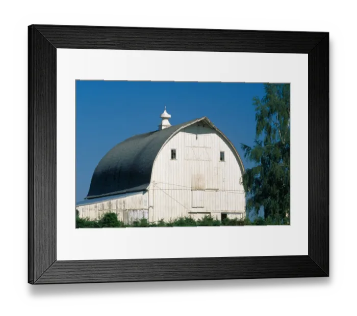 Framed Print : NA, USA, Oregon. White barn with cupola Framed Print : NA, USA, Oregon. White barn with cupola