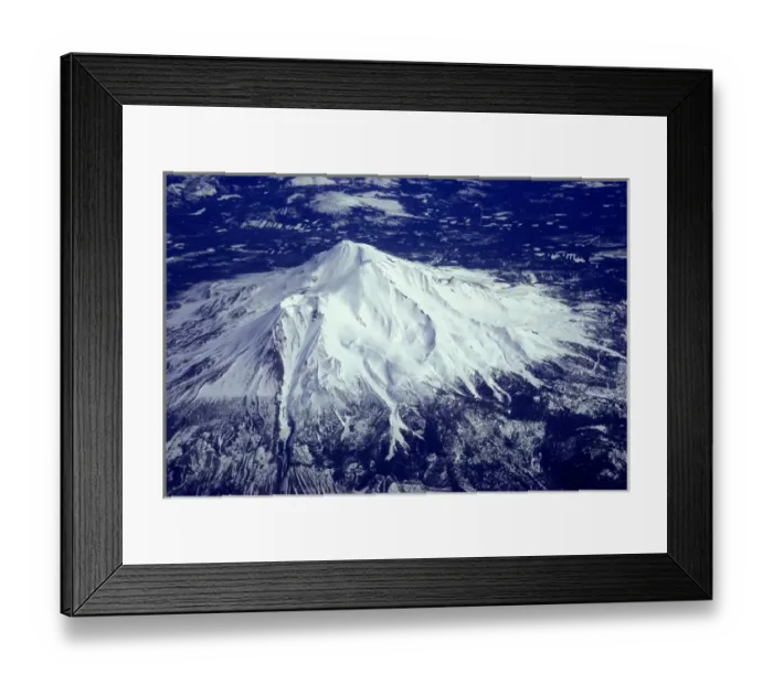 Framed Print : Aerial view of Three Sisters Mountains in Central Cascades of Oregon Framed Print : Aerial view of Three Sisters Mountains in Central Cascades of Oregon