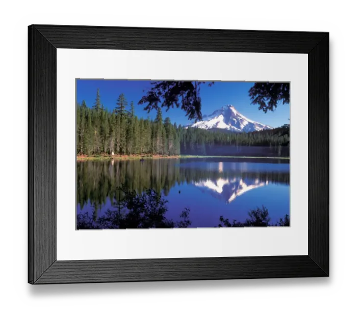 Framed Print : Mt. Hood reflected in Frog Lake, Oregon Framed Print : Mt. Hood reflected in Frog Lake, Oregon