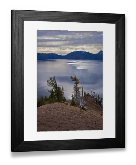 Framed Print : A fall view of Creater Lake in Oregon Framed Print : A fall view of Creater Lake in Oregon