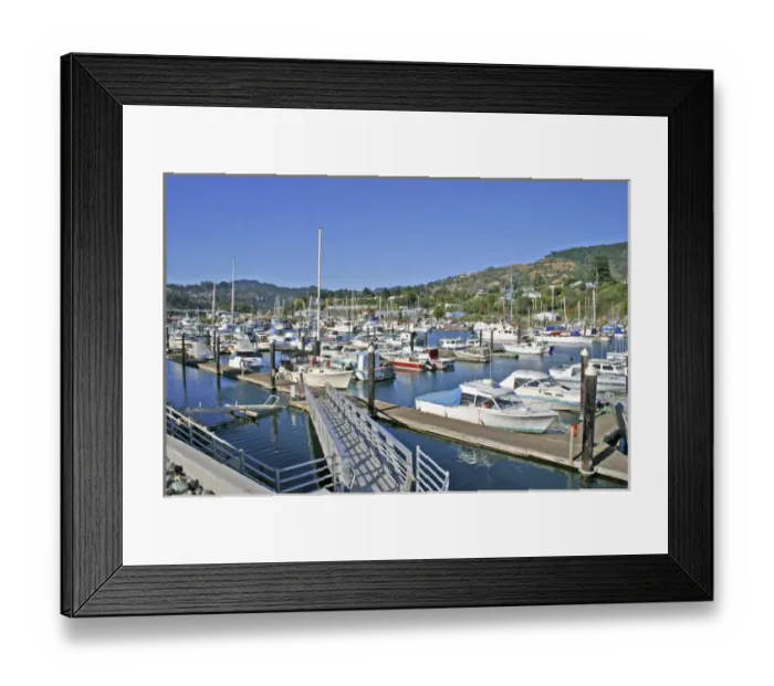 Framed Print : Marina at Brookings Oregon Framed Print : Marina at Brookings Oregon