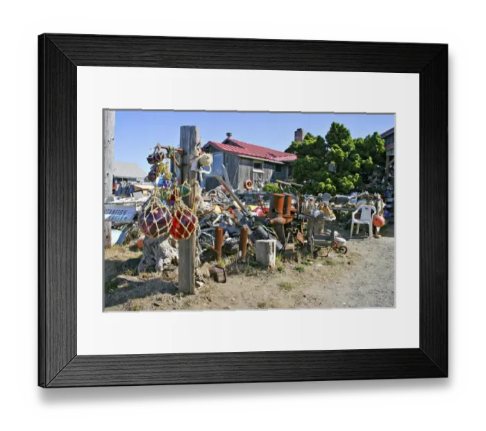 Framed Print : Home with nautical theme second hand sales Bandon Oregon