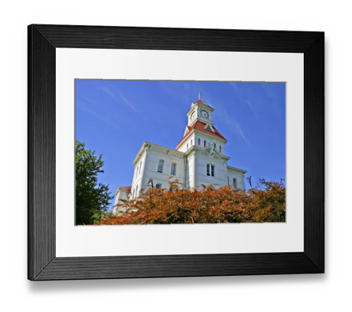 Framed Print : Historic Benton County Courthouse in Corvallis Oregon Framed Print : Historic Benton County Courthouse in Corvallis Oregon