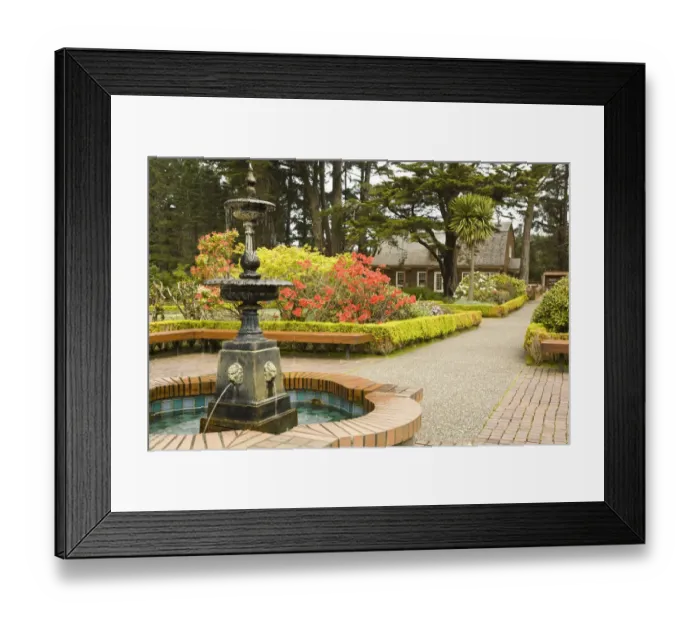 Framed Print : Shore Acres Botanical Gardens near Coos Bay Oregon