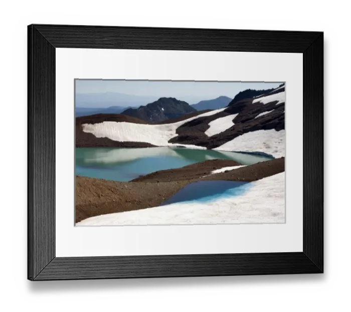 Framed Print : USA, Oregon, Broken Top. Melting glaciers form this lake on the flank of Broken Top Framed Print : USA, Oregon, Broken Top. Melting glaciers form this lake on the flank of Broken Top