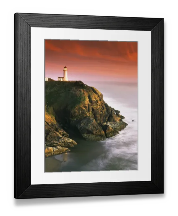 Framed Print : USA, Oregon, Washington Coast, View of North Head Lighthouse Framed Print : USA, Oregon, Washington Coast, View of North Head Lighthouse