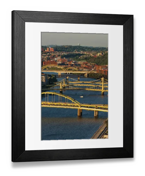 Framed Print : Close up of bridges in Pittsburgh Pennsylvania and called the City of Bridges in PA Framed Print : Close up of bridges in Pittsburgh Pennsylvania and called the City of Bridges in PA
