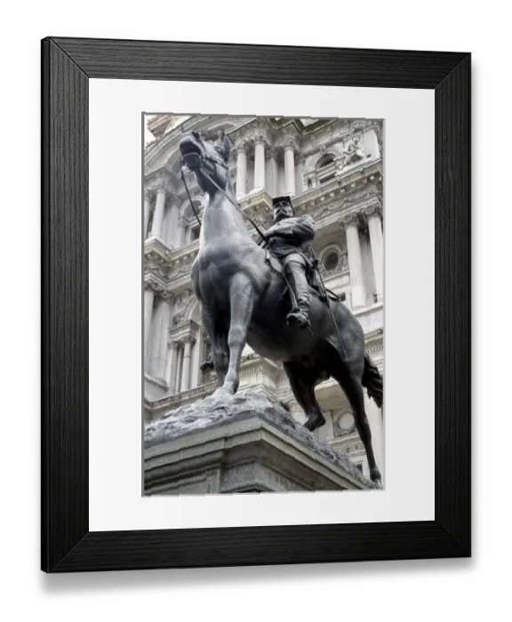 Framed Print : USA, Pennsylvania, Philadelphia. City Hall and Statue
