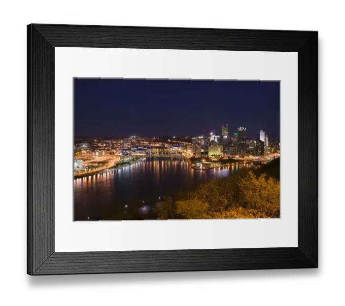 Framed Print : USA-Pennsylvania-Pittsburgh: Golden Triangle Downtown Area from Mt. Washington Framed Print : USA-Pennsylvania-Pittsburgh: Golden Triangle Downtown Area from Mt. Washington