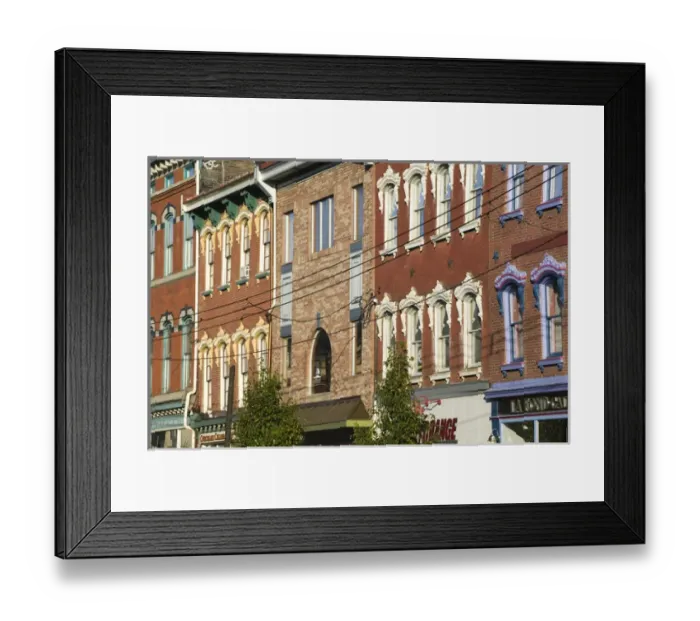 Framed Print : USA-Pennsylvania-Pittsburgh: Southside Area- Buildings along East Carson Street