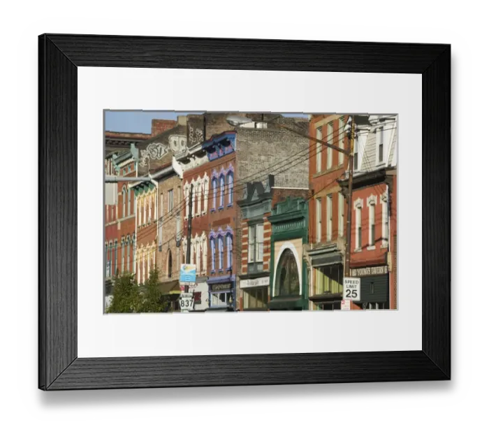 Framed Print : USA-Pennsylvania-Pittsburgh: Southside Area- Buildings along East Carson Street Framed Print : USA-Pennsylvania-Pittsburgh: Southside Area- Buildings along East Carson Street