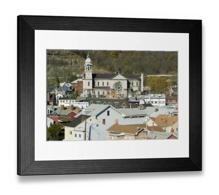 Framed Print : USA-Pennsylvania-Pittsburgh(Area) Sharpsburg: Town View from 62nd Street Bridge Framed Print : USA-Pennsylvania-Pittsburgh(Area) Sharpsburg: Town View from 62nd Street Bridge