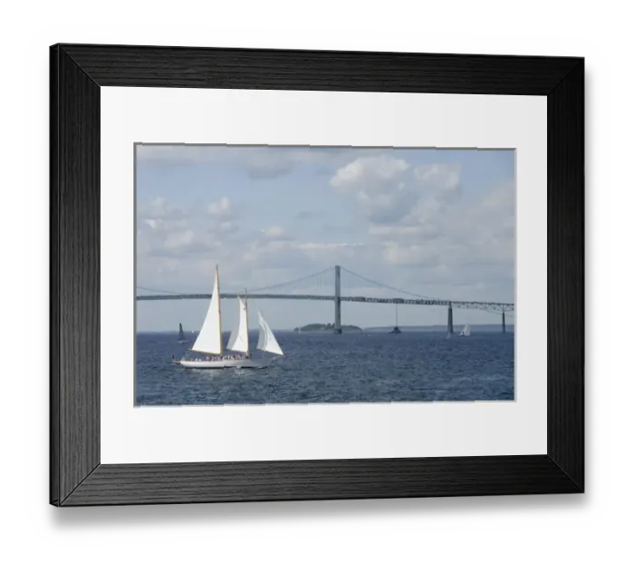 Framed Print : USA, Rhode Island, Newport. Newport Bridge over the Narragansett Bay Framed Print : USA, Rhode Island, Newport. Newport Bridge over the Narragansett Bay
