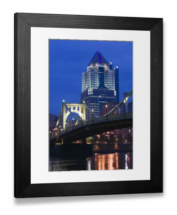 Framed Print : USA-Pennsylvania-Pittsburgh: Downtown View from Allegheny Landing by 6th Street Framed Print : USA-Pennsylvania-Pittsburgh: Downtown View from Allegheny Landing by 6th Street