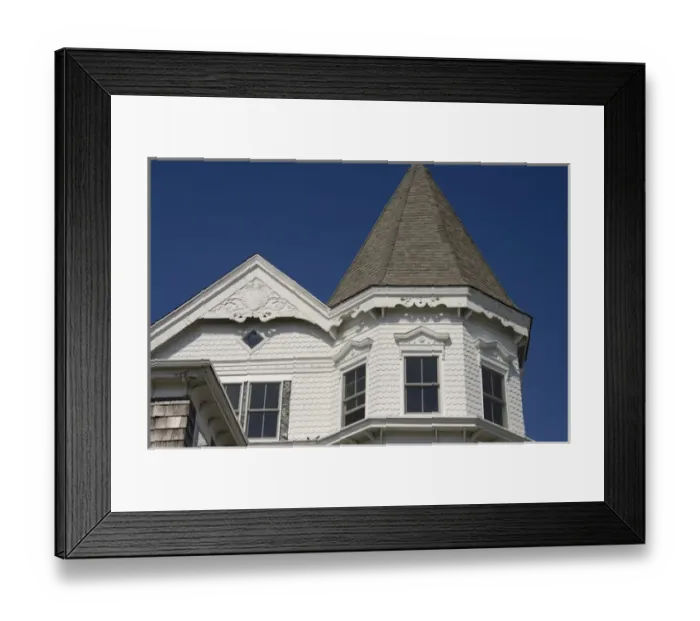 Framed Print : Rhode Island, Block Island (aka New Shoreham). Harbor Church