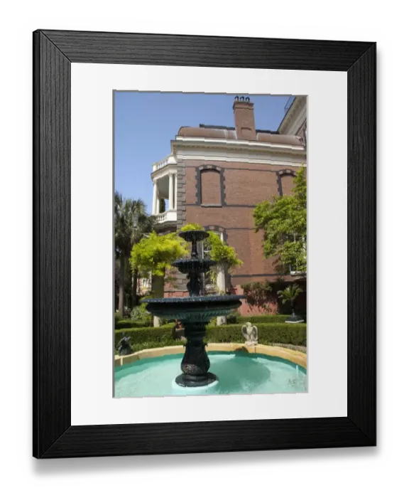 Framed Print : South Carolina, Charleston. Historic Calhoun Mansion at 16 Meeting Street, circa 1876