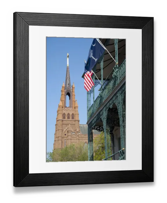 Framed Print : South Carolina, Charleston. Historic John Rutledge Home (signer of the Consitution) St Framed Print : South Carolina, Charleston. Historic John Rutledge Home (signer of the Consitution) St