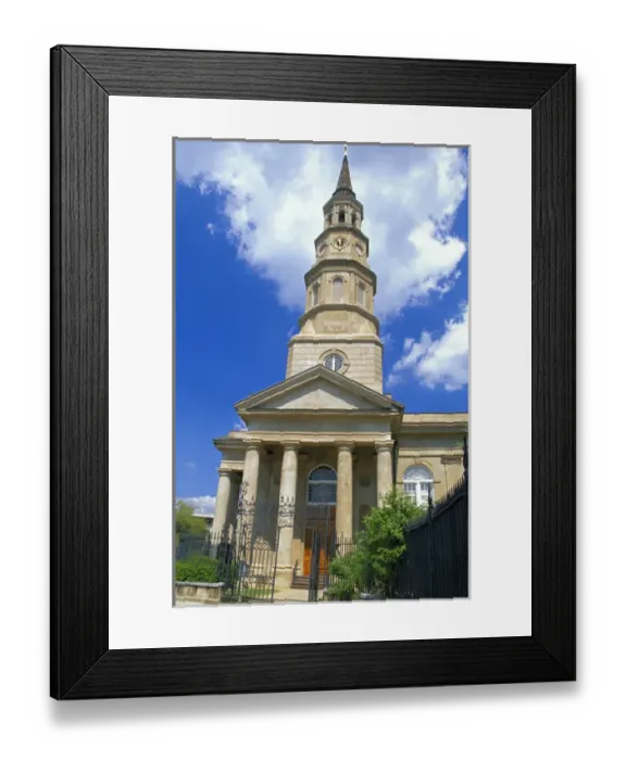 Framed Print : N. A. USA, South Carolina, Charleston. St. Phillips Church Framed Print : N. A. USA, South Carolina, Charleston. St. Phillips Church